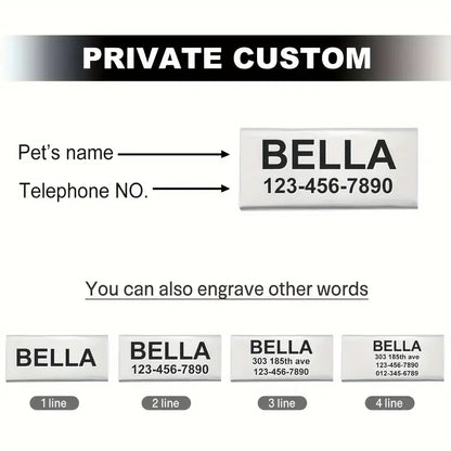 Personalized Adjustable Pet Bow Collar