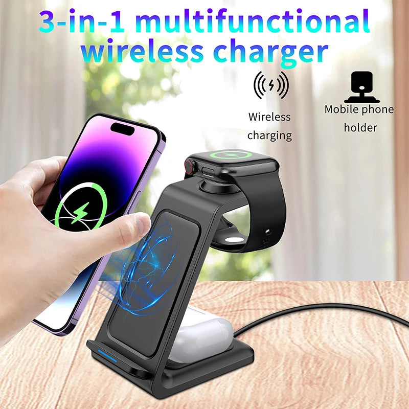 3-in-1 Fast Wireless Charging Dock