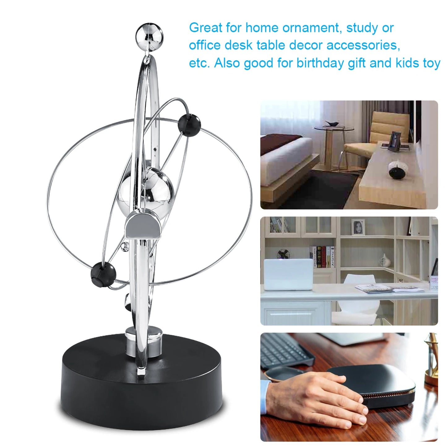 Newton Pendulum Desk Decor Stress Relief Toy