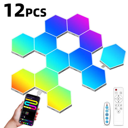 Smart LED Hexagonal Wall Lamp