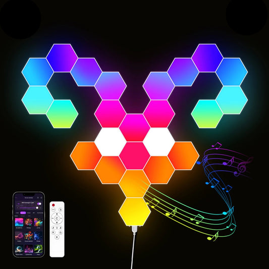 Smart LED Hexagonal Wall Lamp