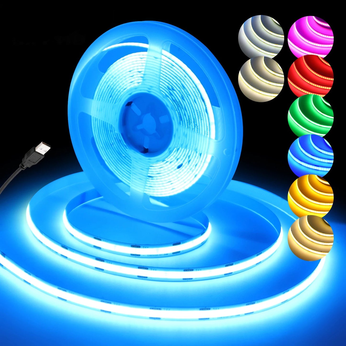 Flexible USB LED Strip Light 3M 5M