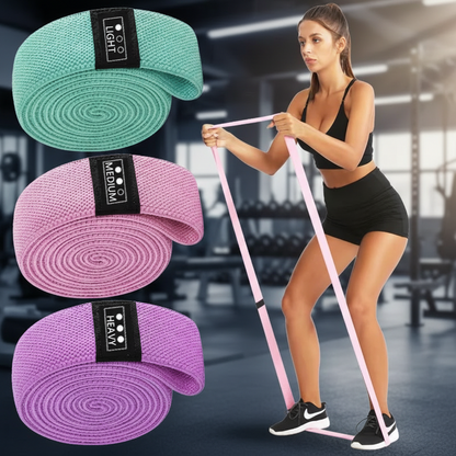 3-Piece Fabric Resistance Bands Set