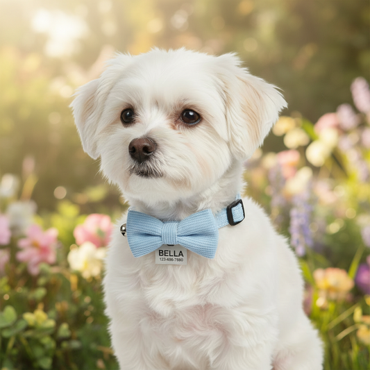 Personalized Adjustable Pet Bow Collar