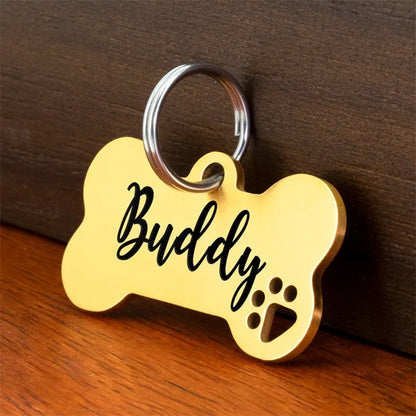 Personalized Stainless Steel Pet Key Chain
