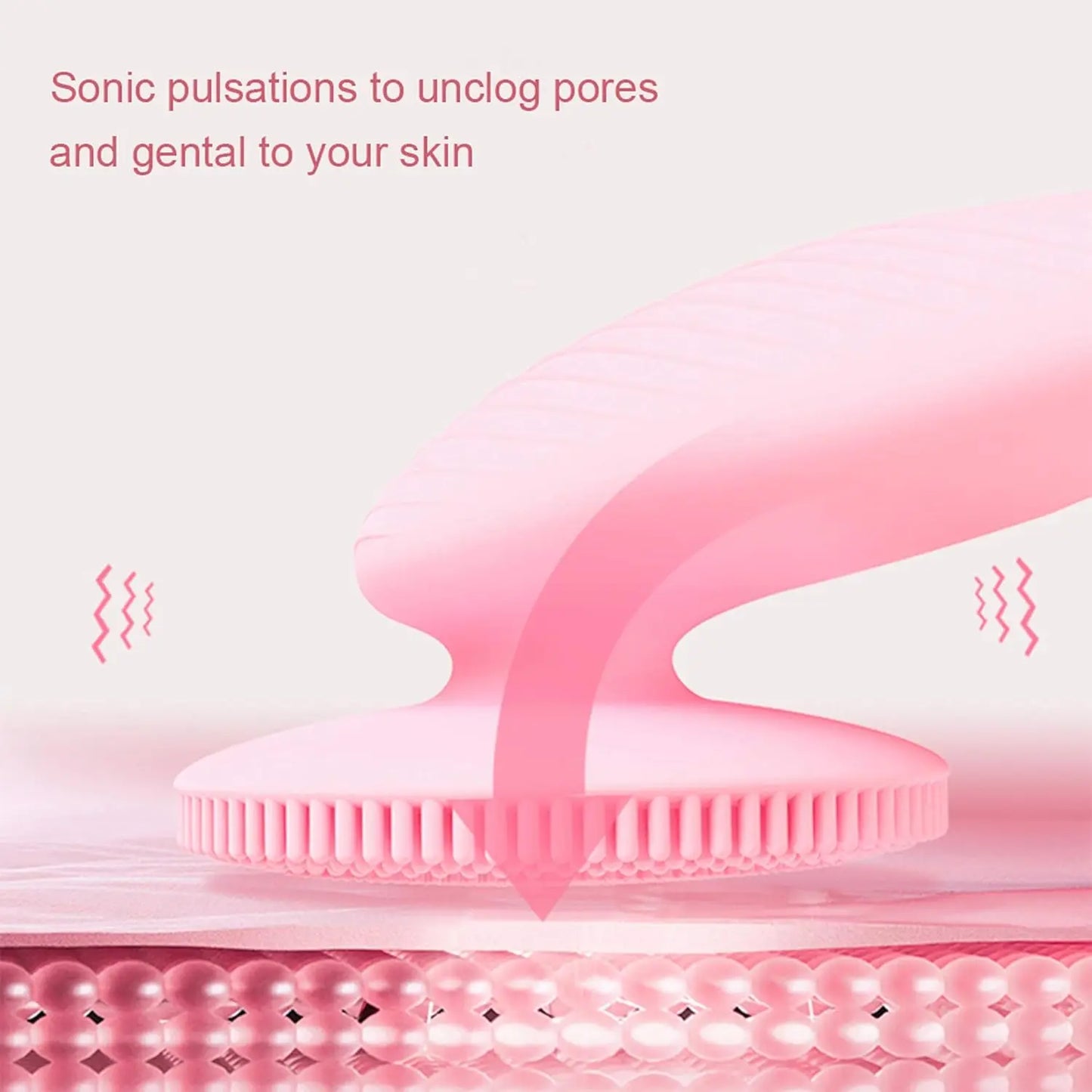 Electric Silicone Facial Massager Brush