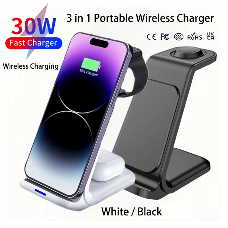 3-in-1 Fast Wireless Charging Dock