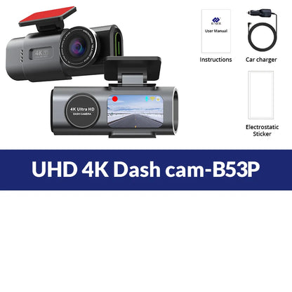 4K UHD Dash Cam with Wi-Fi & GPS