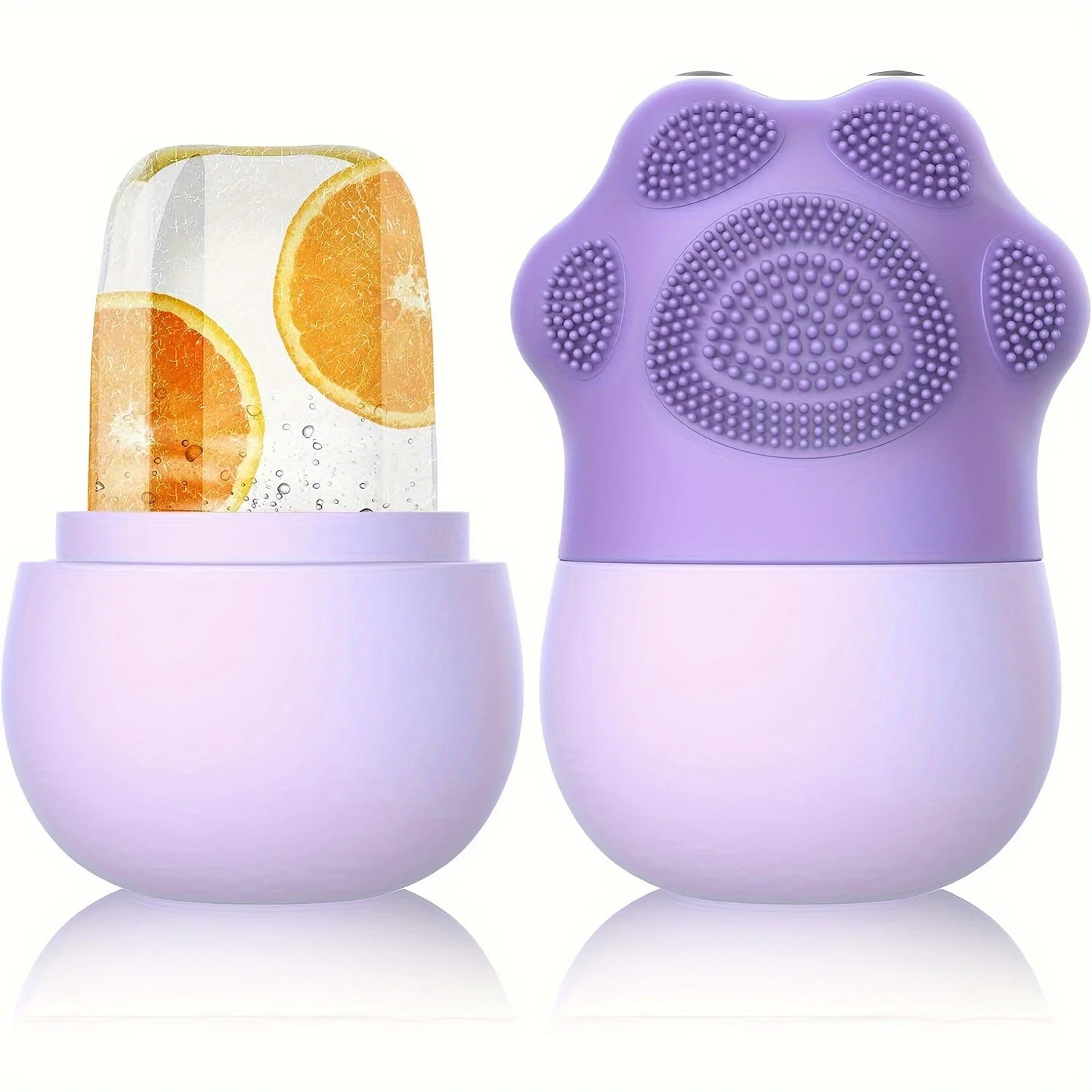 Facial Ice Roller with Cleansing Brush