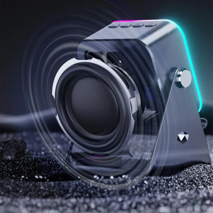 Portable Folding Phone Holder with Speaker & Light