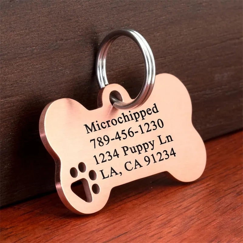 Personalized Stainless Steel Pet Key Chain