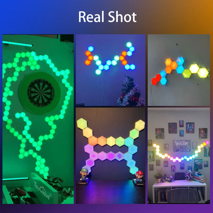 Smart LED Hexagonal Wall Lamp