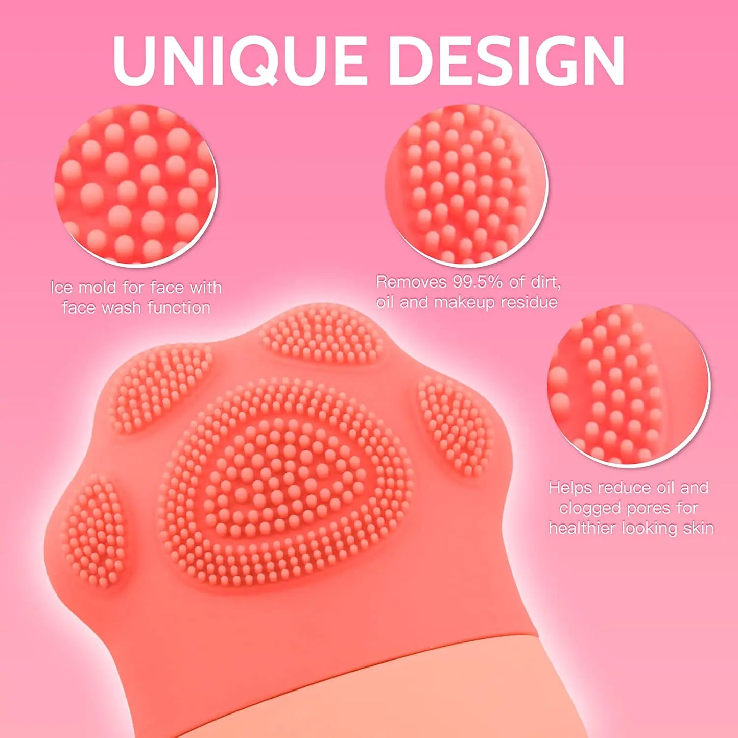Facial Ice Roller with Cleansing Brush