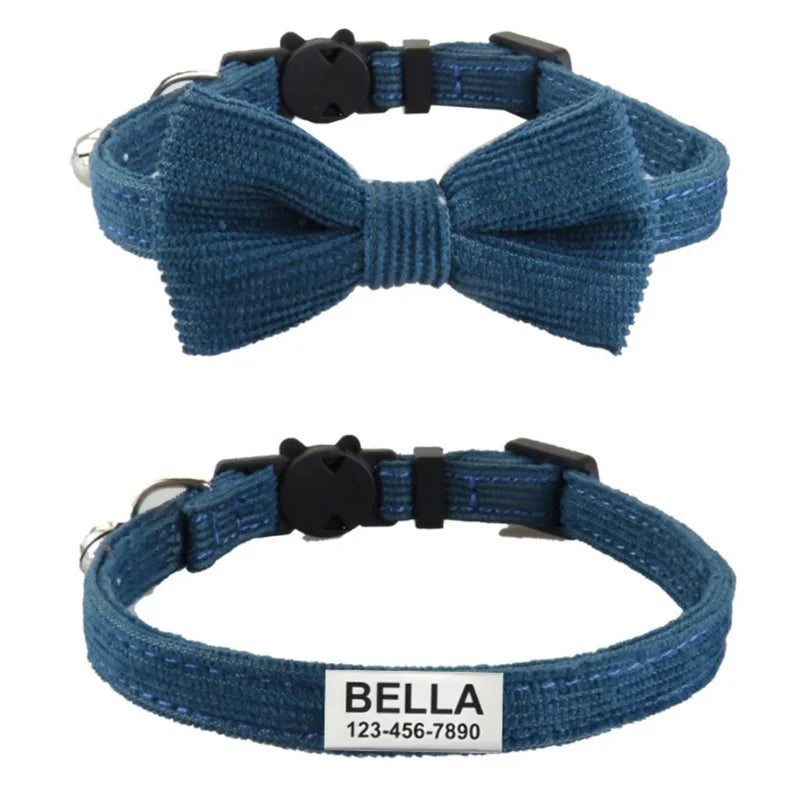 Personalized Adjustable Pet Bow Collar