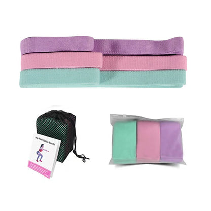 3-Piece Fabric Resistance Bands Set