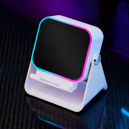 Portable Folding Phone Holder with Speaker & Light