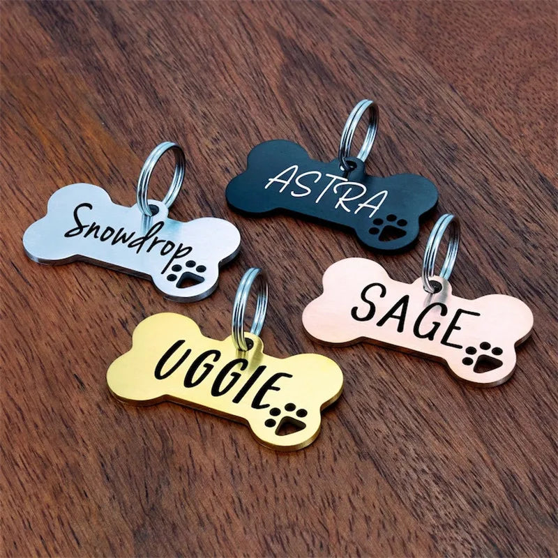 Personalized Stainless Steel Pet Key Chain