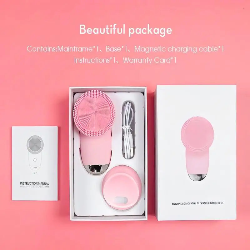 Electric Silicone Facial Massager Brush