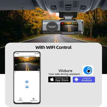 4K UHD Dash Cam with Wi-Fi & GPS