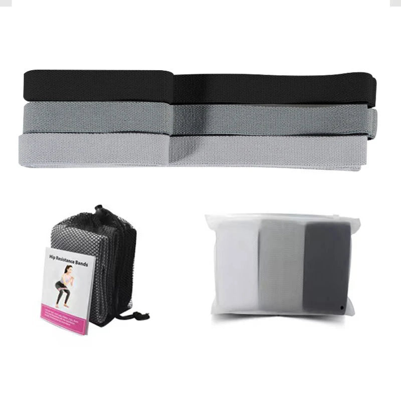 3-Piece Fabric Resistance Bands Set