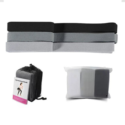 3-Piece Fabric Resistance Bands Set