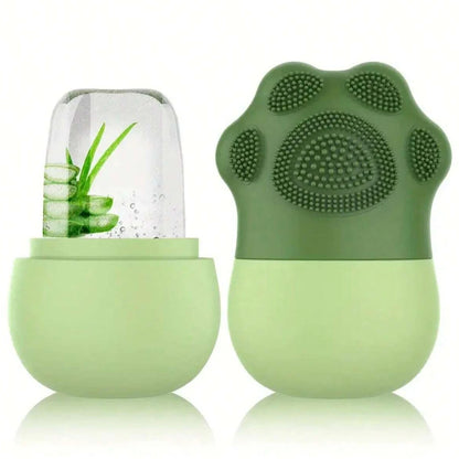 Facial Ice Roller with Cleansing Brush